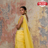 Yellow Soft Organza Embroidered Saree