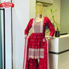 Designer Red Kurtha Sharara Dupatta Set