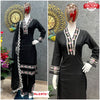 Black Embroidered Designer Kurtha Set