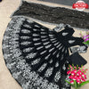 Black Georgette Embroidered Gown with Dupatta
