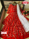Red Kurtha Sharara Set
