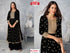 Black Embroidered Semi-Stitched Kurtha Palazzo Set