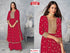 Red Embroidered Semi-Stitched Kurtha Palazzo Set