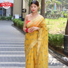 Yellow Organza Silk Paithani Saree