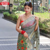Ash Organza Silk Paithani Saree