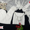 White Designer Kurtha Pant Dupatta Set