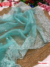 Pure Soft Organza Embroidered Saree