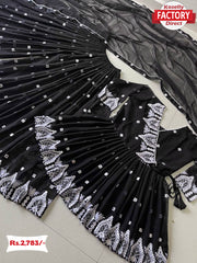 Black Peplum Style Kurtha Sharara Dupatta Set