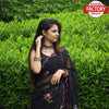 Black Georgette Saree With Embroidery