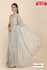 Baby Blue Organza Fancy Embroidered Saree