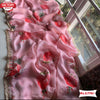 Pink Handworked Silk Saree