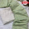 Light Green Soft Georgette Saree With Foil Work