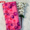 Pink Organza Handwork Saree