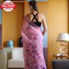 Pink Organza Handwork Saree