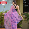 Lavender Organza Handwork Saree