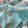 Sky Blue Organza Multi-embroidered Saree