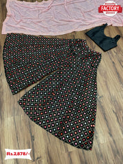 Black Embroidered Indo-Western Dress