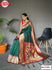 Dark Green Paithani Silk Saree With Tassels