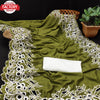 Pickle Green Vichitra Silk Partywear Saree