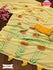 Yellow Soft Georgette Hand Printed Saree