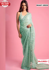 Miss Universe Designer Partywear Saree