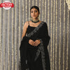 Black Suit With Embroidered Palazzo And Dupatta