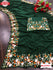 Dark Green Vichitra Silk Embroidered Saree