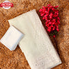 White Chikankari Work Organza Saree