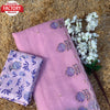 Lavender Organza Handwork Saree