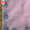 Lavender Organza Handwork Saree