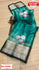 Green Pure Organza Multi-Sequins Partywear Saree