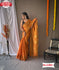 Orange Banarasi Pure Tissue Silk Saree