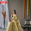 Light Yellow Banarasi Pure Tissue Silk Saree