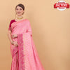 Pink Pure Dola Viscose Rich Zari Banarasi Saree