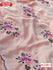 Peach Chinnon Silk Embroidered Saree