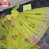 Neon Digital Printed Embroidered Gown with Dupatta