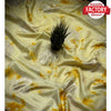 Yellow Viscose Munga Silk Saree