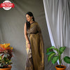 Black Pure Silk Golden Weaving Saree