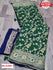 Green Dola Silk Saree With Meenakari Zaal Weaving