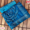 Royal Blue Silk Saree With Swaroski Stone Work