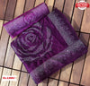 Purple Silk Saree With Swaroski Stone Work