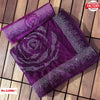 Purple Silk Saree With Swaroski Stone Work