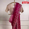 Pink Tabby Organza Embroidered Saree