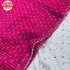 Pink Pure Georgette Crochet Bandhej Saree