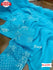 Blue Crush Saree With Stitched Sequins Karachi Blouse