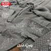 Ash Crush Saree With Stitched Sequins Karachi Blouse