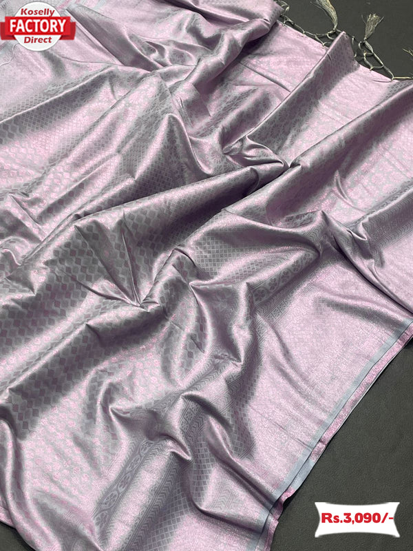 Faint Pink Pure Soft Silk Saree