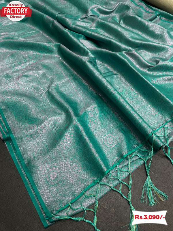 Green Pure Soft Silk Saree