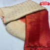 Cream Pure Silk Copper Zari Saree