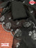 Black Organza Cross Sequins Saree
